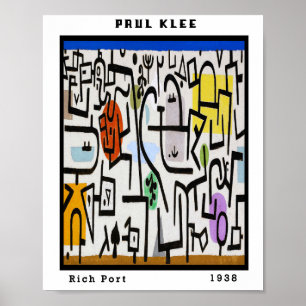Arte abstracto de viaje Bauhaus vintage de Paul Kl