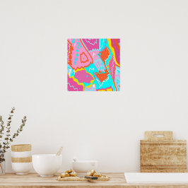 Arte abstracto de vibraciones de verano junto a la