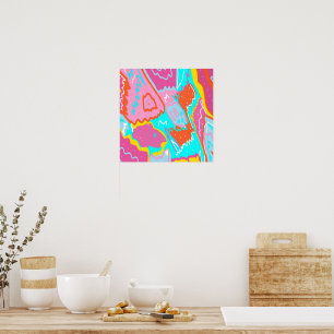 Arte abstracto de vibraciones de verano junto a la