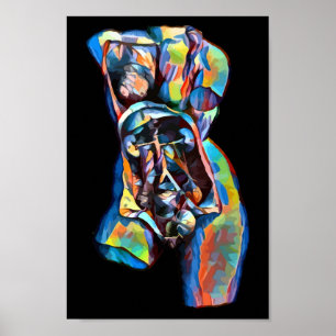 arte abstracto del cuerpo de la anatomía humana co