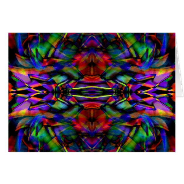 Arte abstracto del fractal del arco iris (Anverso (Horizontal))