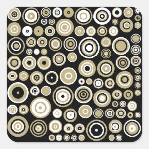 Arte abstracto del modelo retro - pegatinas