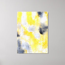 Arte abstracto 'diferente' negro y amarillo