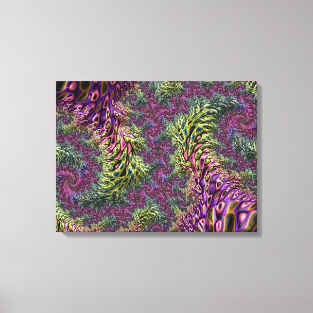 Arte abstracto digital fractal divertido funky gro (Anverso)
