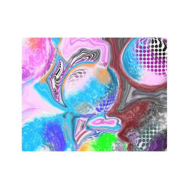 Arte abstracto digital moderno y colorido (Anverso)