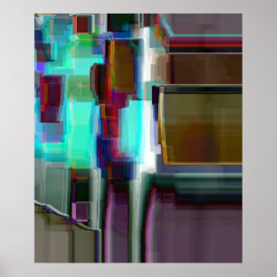 Arte abstracto digital "neón"