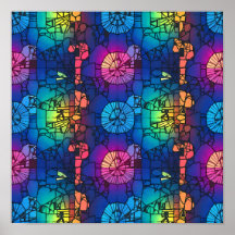 Arte abstracto dinámico y luminoso para decorar pa