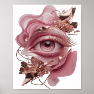 Arte abstracto dorado que llama la atención Diseño