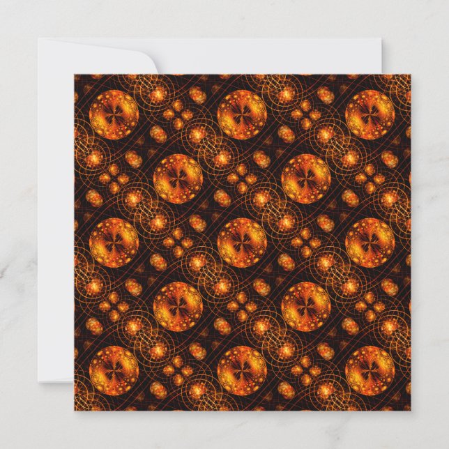 Arte abstracto elegante boho moderno dorado #507 (Anverso)