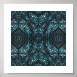 Arte abstracto en acuarela azul