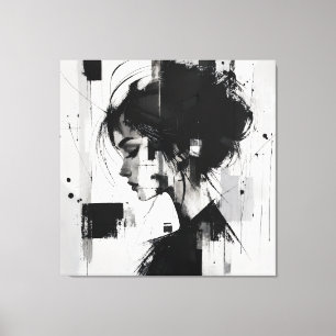 Arte abstracto en blanco y negro