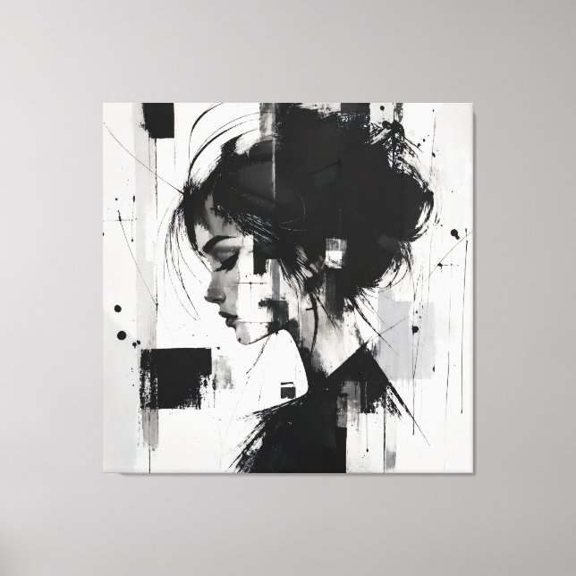 Arte abstracto en blanco y negro (Anverso)