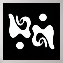 Arte abstracto en blanco y negro