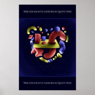 Arte abstracto en impresión, papel de cartel de va