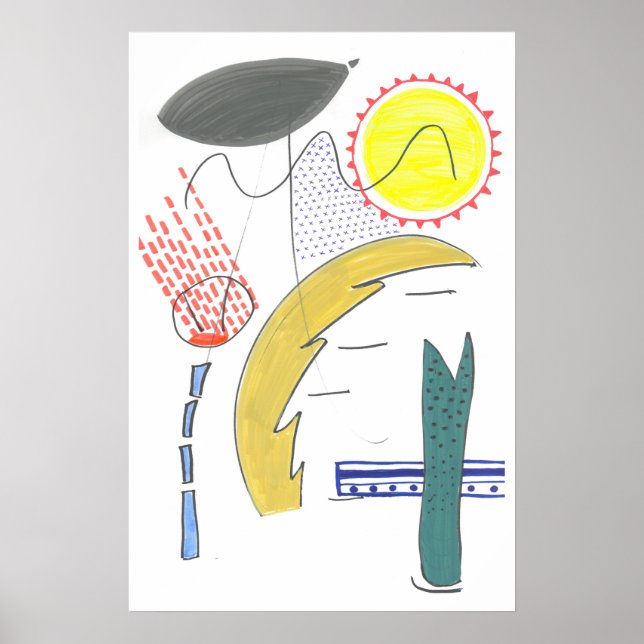 Arte abstracto en la pared (Frente)