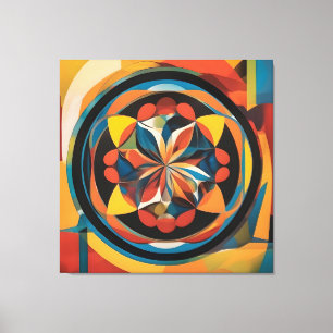Arte abstracto en lienzo