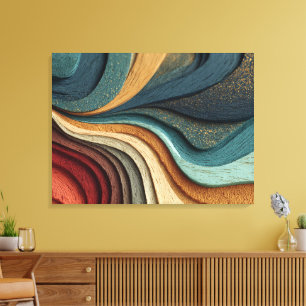 Arte abstracto en lienzo con textura de grano de m