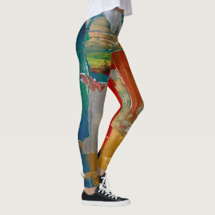 ¡Arte abstracto en pantalones de uso activo!