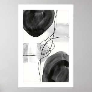Arte abstracto en pared impresión círculos de graf