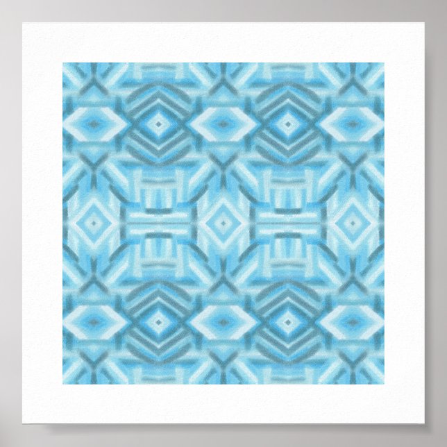 Arte abstracto en pastel suave de azul staccato cl (Frente)