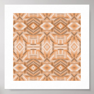 Arte abstracto en pastel suave naranja staccato