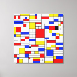 Arte abstracto estilo Piet Mondrian