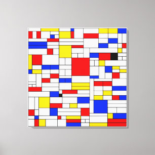 Arte abstracto estilo Piet Mondrian