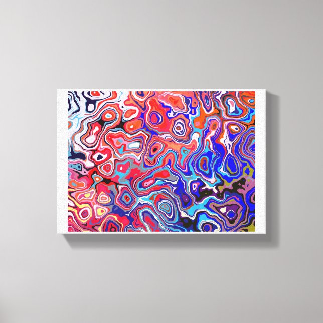 arte abstracto estilo vertido acrílico (Anverso)
