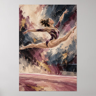 Arte abstracto expresivo de salto con apertura de