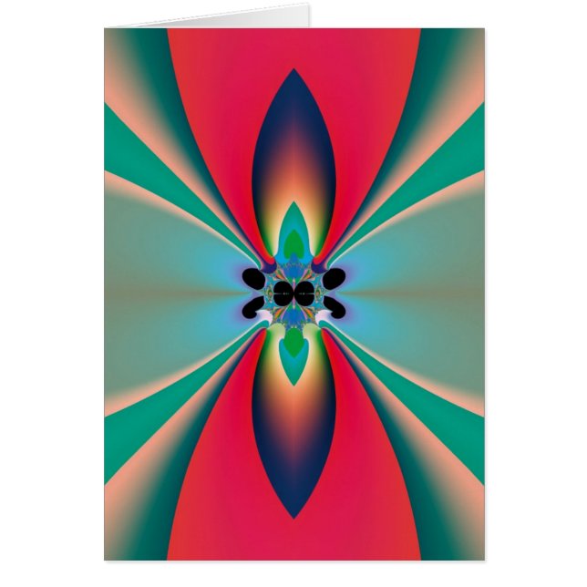 Arte abstracto Flor Funky (Frente)
