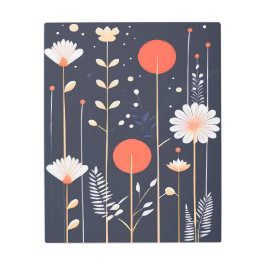 Arte abstracto floral brillante