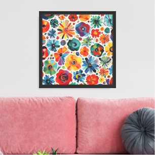 Arte abstracto floral caprichoso