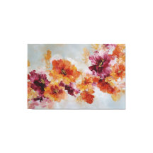 Arte abstracto floral texturizado vívido para pare
