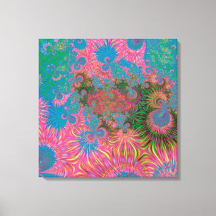 Arte abstracto fractal de arrecife de coral