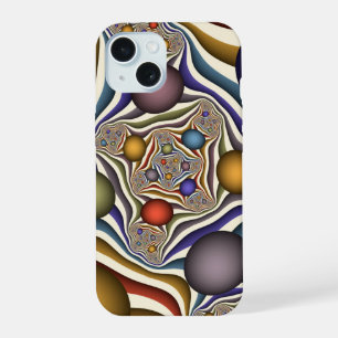 Arte abstracto fractal moderno colorido volando