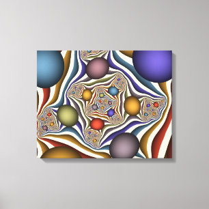 Arte abstracto fractal moderno y colorido que vuel