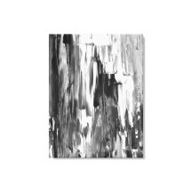 Arte abstracto 'fundido' en blanco y negro