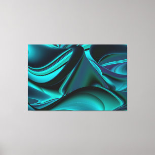 Arte abstracto futurista en 3D metálico arcoíris