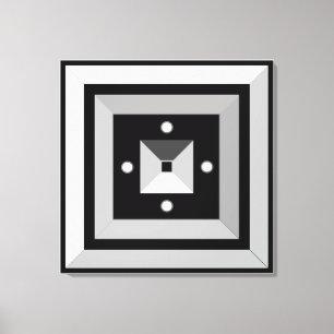 Arte abstracto geométrico elegante impresión en li