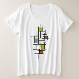 Arte abstracto geométrico moderno de líneas