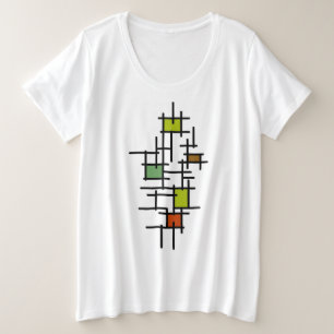 Arte abstracto geométrico moderno de líneas
