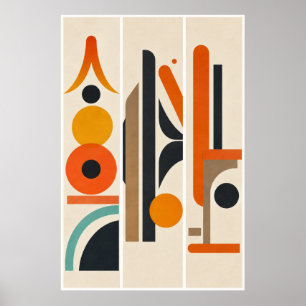 Arte abstracto geométrico moderno para pared