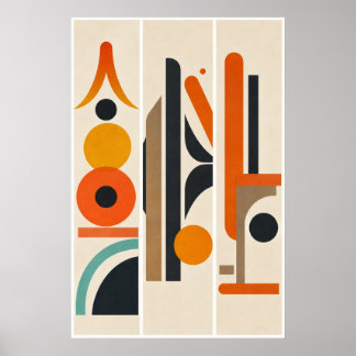Arte abstracto geométrico moderno para pared