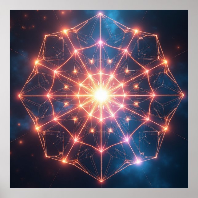 Arte abstracto geométrico: Obra de arte de núcleo  (Frente)