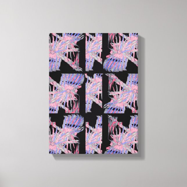Arte abstracto geométrico suave Pastel Abismo (Anverso)