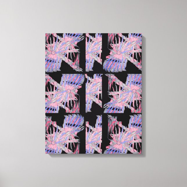 Arte abstracto geométrico suave Pastel Abismo (Anverso)