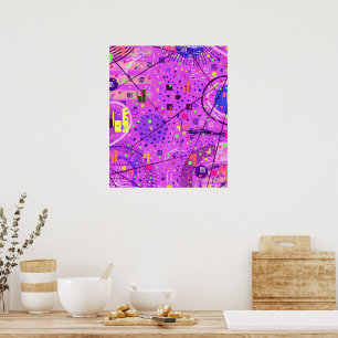 Arte abstracto: Glitch púrpura