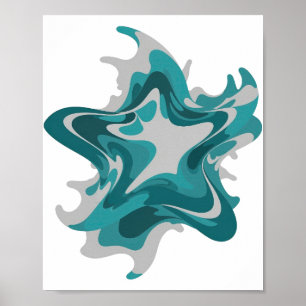 Arte abstracto gris chic Diseño moderno