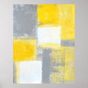 Arte abstracto gris y amarillo de 'Battlefield'
