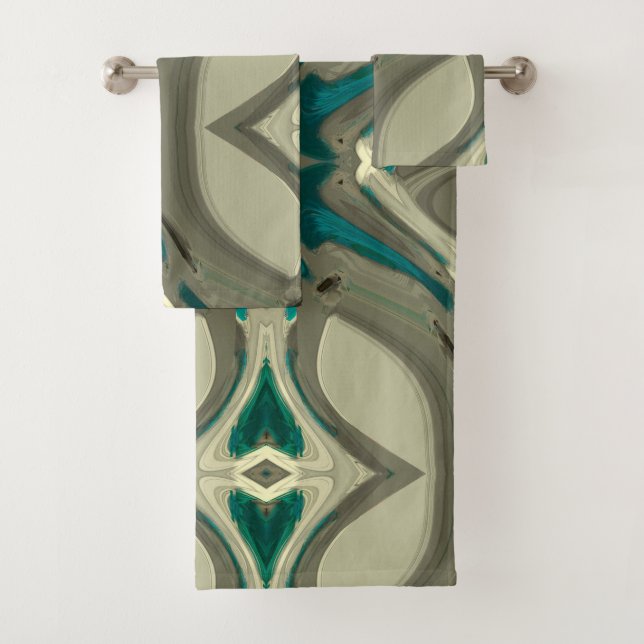 Arte abstracto gris y azul (In situ)